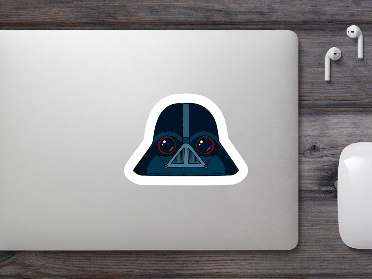 Set 4 bucati, Sticker decorativ, Angy Birds Star Wars Dart Vader, Rezistent la apa, NO7960, 10 cm, Multicolor