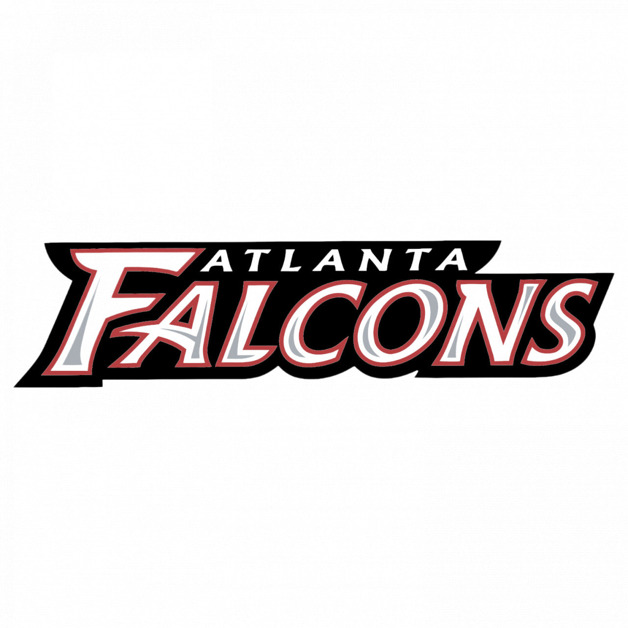 Set 4 bucati, Sticker decorativ, Atlanta Falcons, Rezistent la apa, NO7995, 10 cm, Multicolor