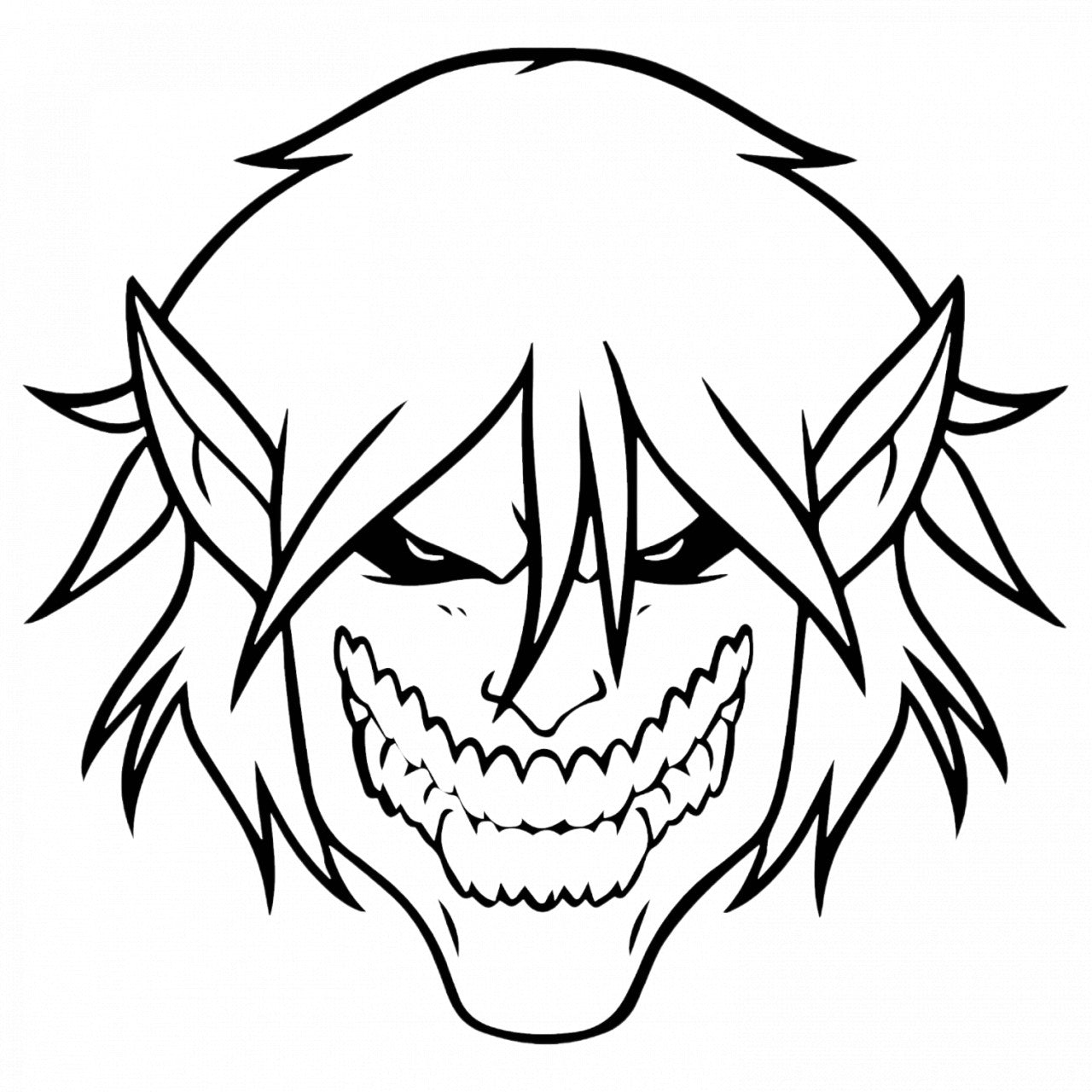 Set 4 bucati, Sticker decorativ, Attack on titan Eren Titan desen doi, Rezistent la apa, NO8009, 10 cm, Multicolor