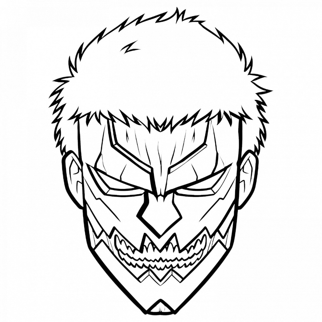 Set 4 bucati, Sticker decorativ, Attack on titan Titan Hunter, Rezistent la apa, NO8023, 10 cm, Multicolor