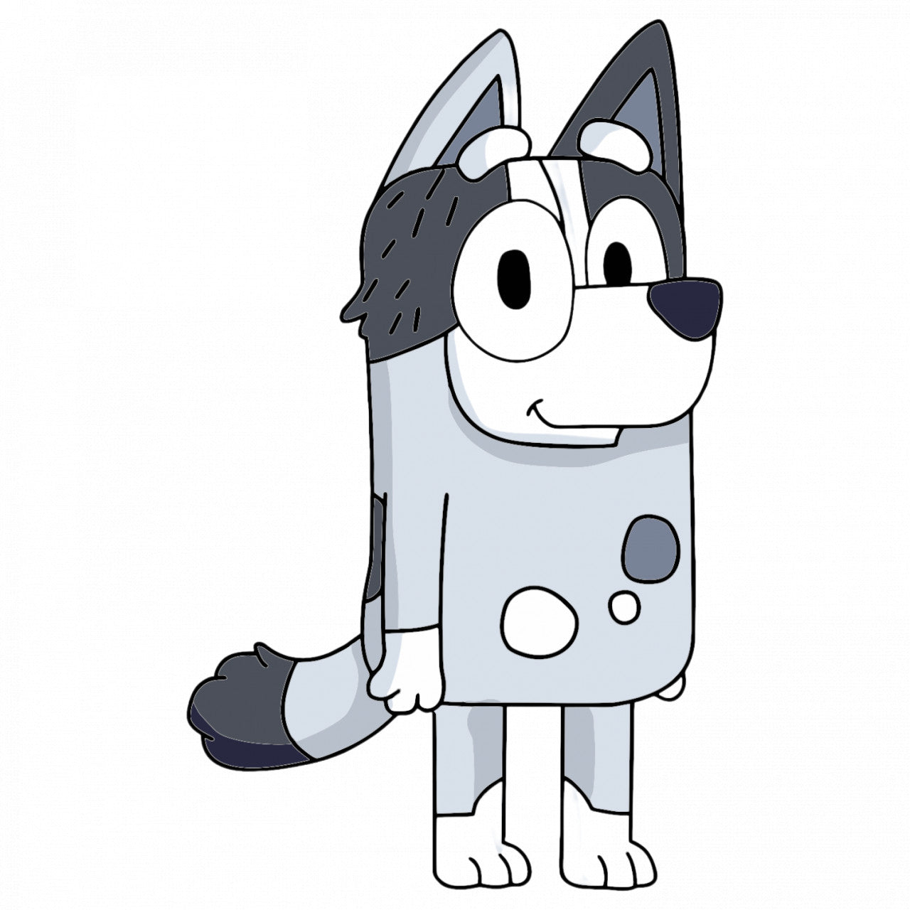 Set 4 bucati, Sticker decorativ, Aunt Trixie Heeler Bluey, Rezistent la apa, NO8025, 10 cm, Multicolor