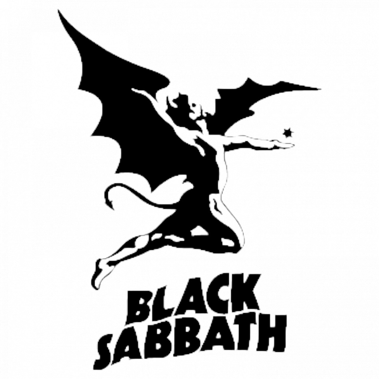 Set 4 bucati, Sticker decorativ, Black Sabbath Bats, Rezistent la apa, NO8560, 10 cm, Multicolor
