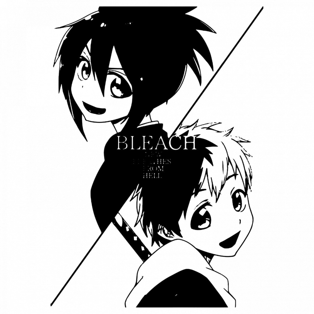 Set 4 bucati, Sticker decorativ, Bleach Anime, Rezistent la apa, NO8570, 10 cm, Multicolor