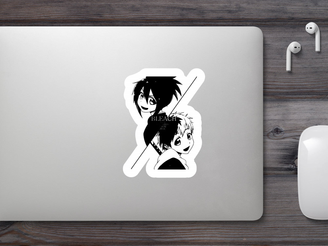 Set 4 bucati, Sticker decorativ, Bleach Anime, Rezistent la apa, NO8570, 10 cm, Multicolor