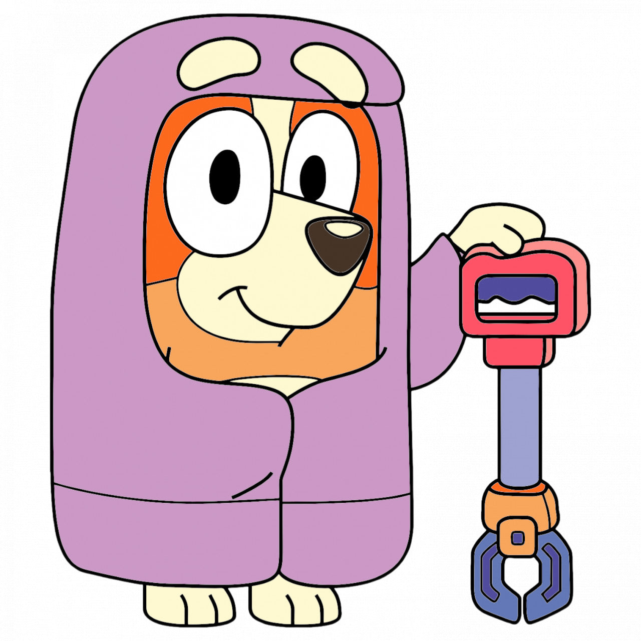 Set 4 bucati, Sticker decorativ, Bluey Grannies, Rezistent la apa, NO8594, 10 cm, Multicolor