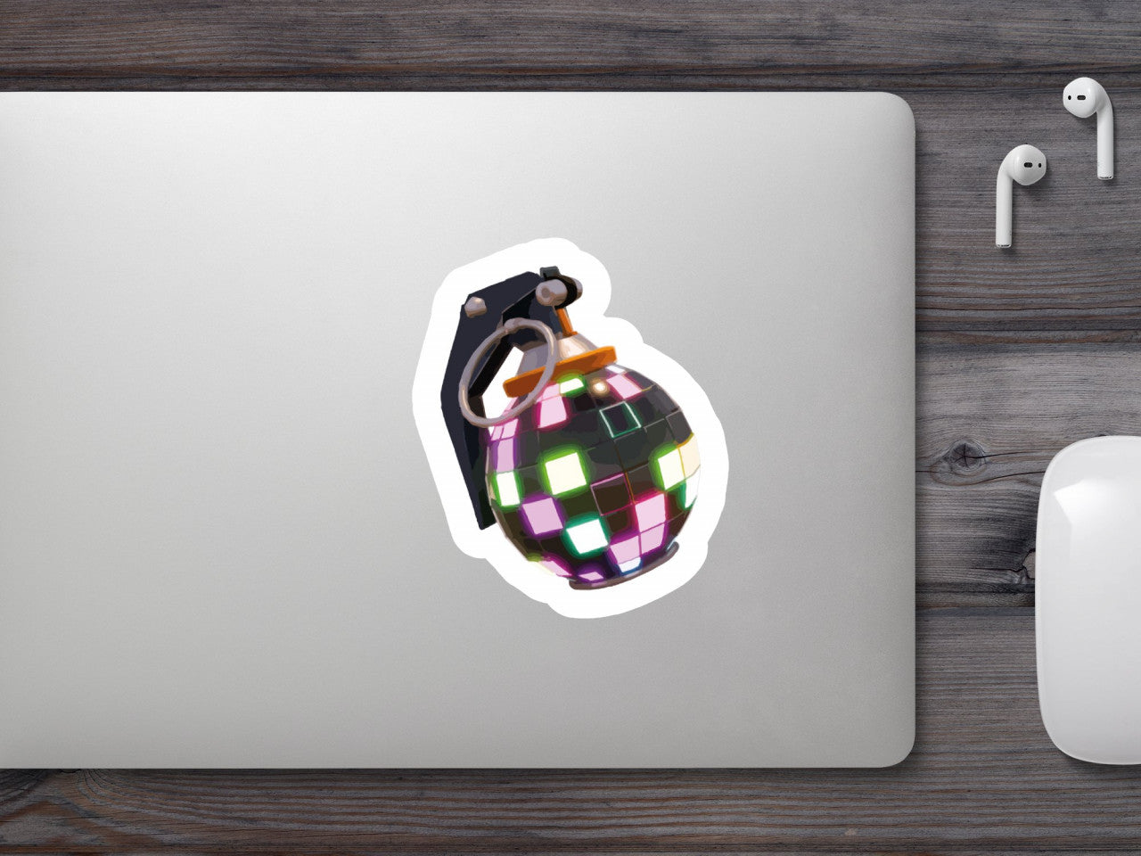 Set 4 bucati, Sticker decorativ, Boogie Bomb, Rezistent la apa, NO8630, 10 cm, Multicolor