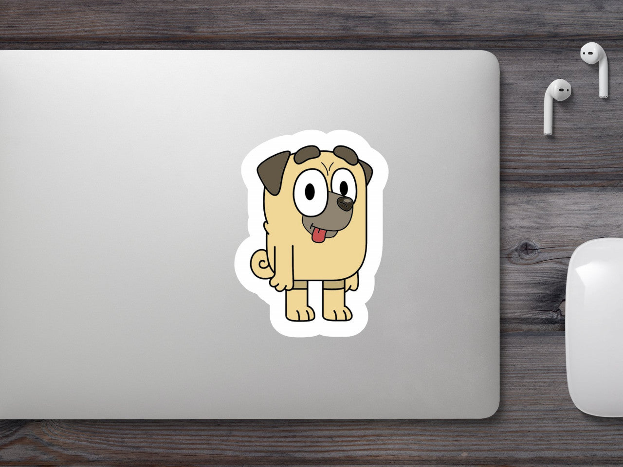 Set 4 bucati, Sticker decorativ, Buddy Bluey, Rezistent la apa, NO8650, 10 cm, Multicolor