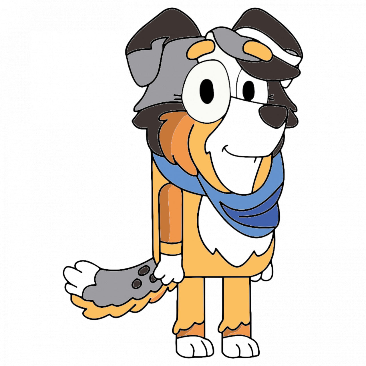 Set 4 bucati, Sticker decorativ, Calypso Bluey, Rezistent la apa, NO8710, 10 cm, Multicolor