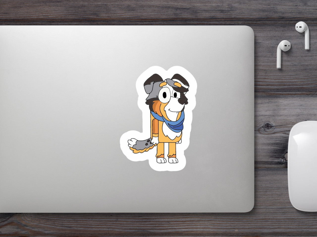 Set 4 bucati, Sticker decorativ, Calypso Bluey, Rezistent la apa, NO8710, 10 cm, Multicolor