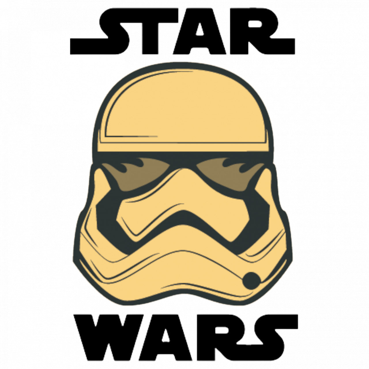 Set 4 bucati, Sticker decorativ, Casca Star Wars cu privire atinta, Rezistent la apa, NO8748, 10 cm, Multicolor