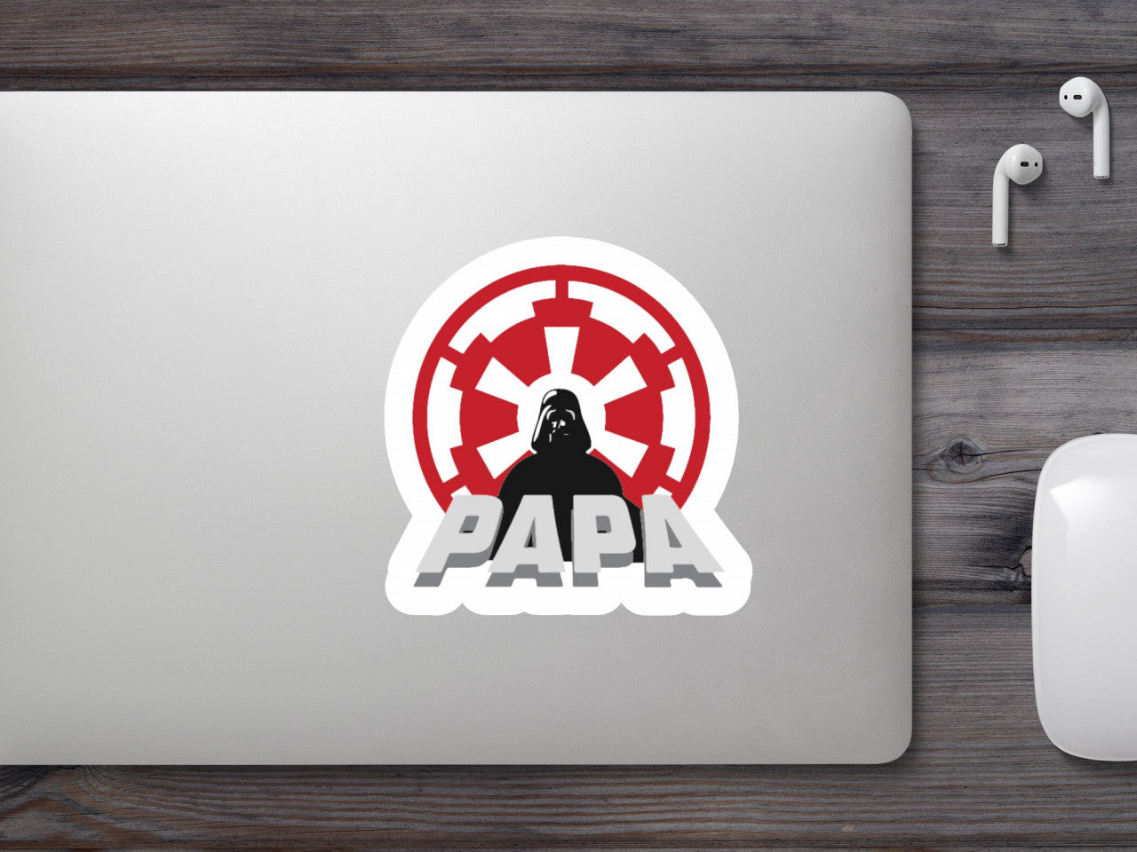 Set 4 bucati, Sticker decorativ, Cel mai bun tata Star Wars, Rezistent la apa, NO8779, 10 cm, Multicolor