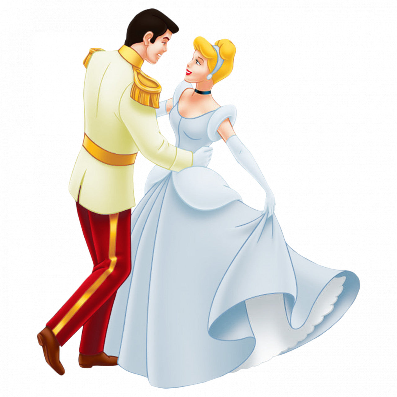 Set 4 bucati, Sticker decorativ, Cenusareasa danseaza la bal, Rezistent la apa, NO8783, 10 cm, Multicolor