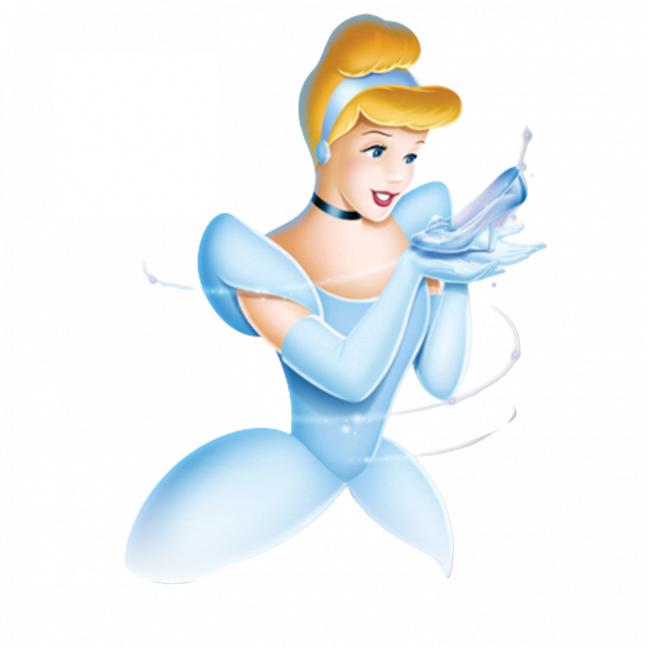 Set 4 bucati, Sticker decorativ, Cenusareasa se uita la pantof, Rezistent la apa, NO8792, 10 cm, Multicolor