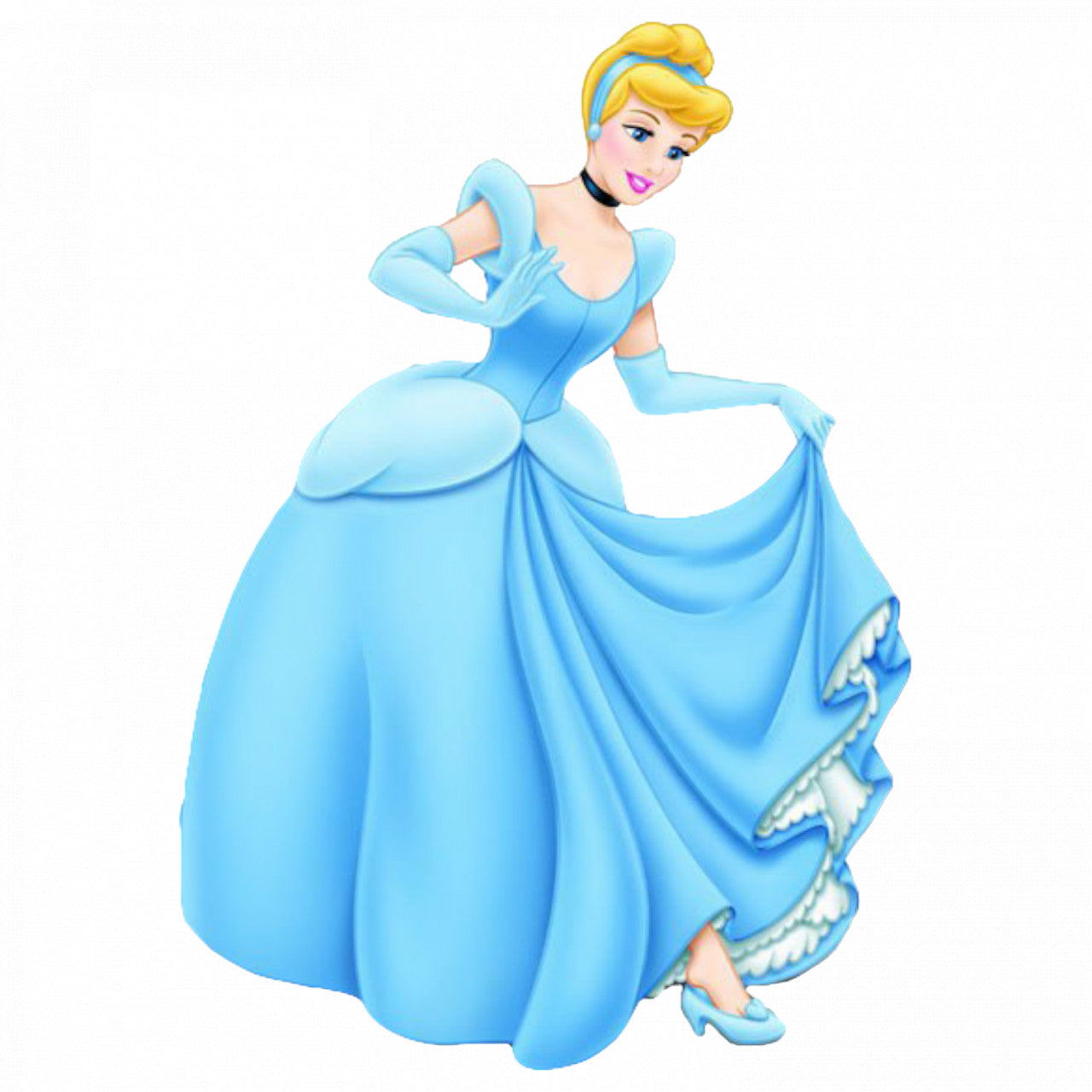 Set 4 bucati, Sticker decorativ, Cenusareasa se uita la pantoful ei, Rezistent la apa, NO8793, 10 cm, Multicolor