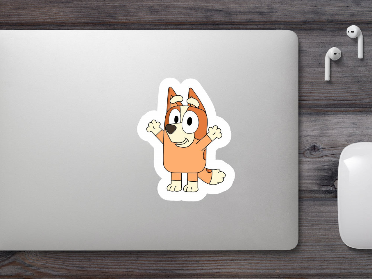 Set 4 bucati, Sticker decorativ, Chilli Heeler fericit, Rezistent la apa, NO8812, 10 cm, Multicolor