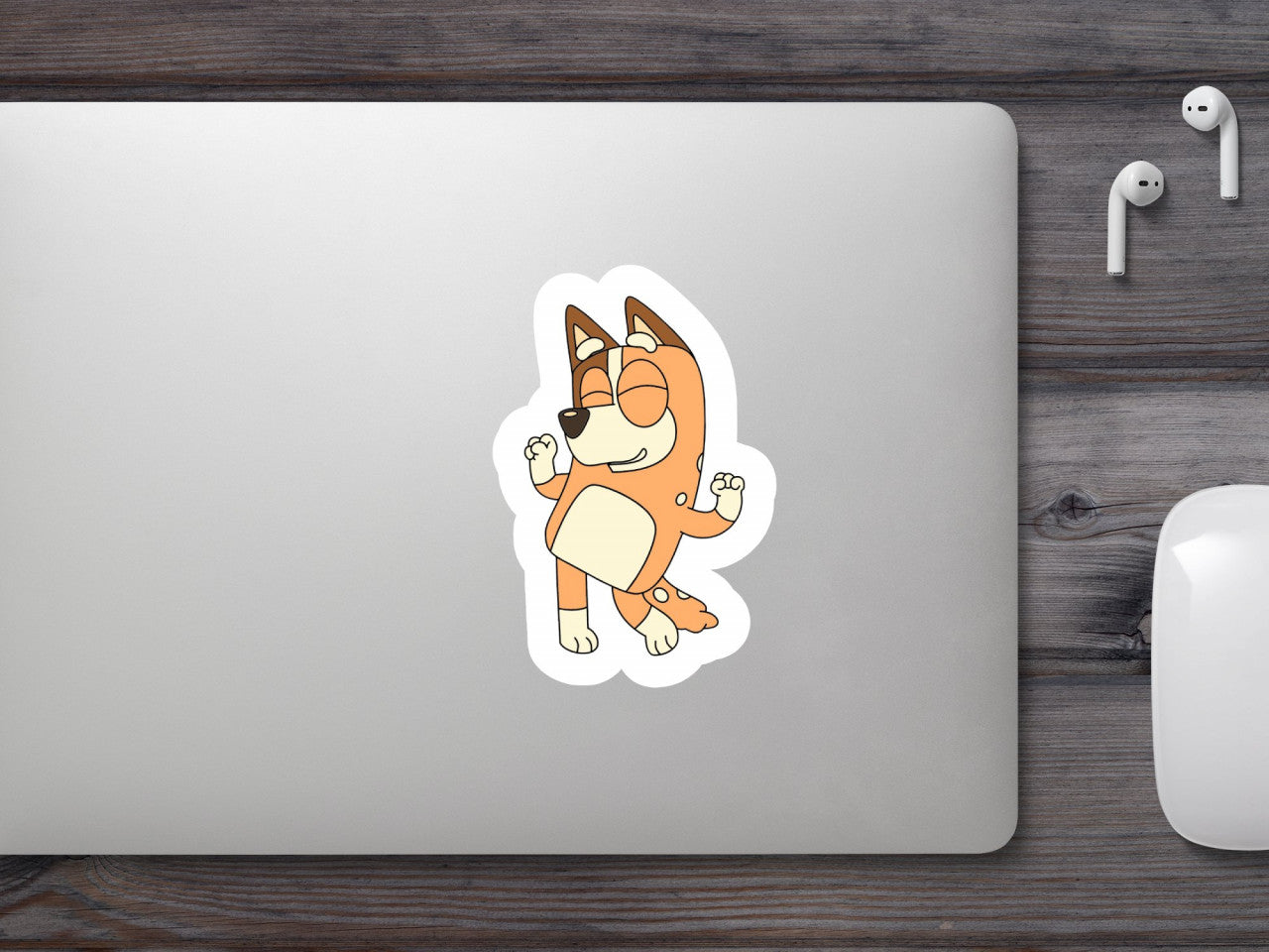 Set 4 bucati, Sticker decorativ, Chilli Heeler, Rezistent la apa, NO8814, 10 cm, Multicolor