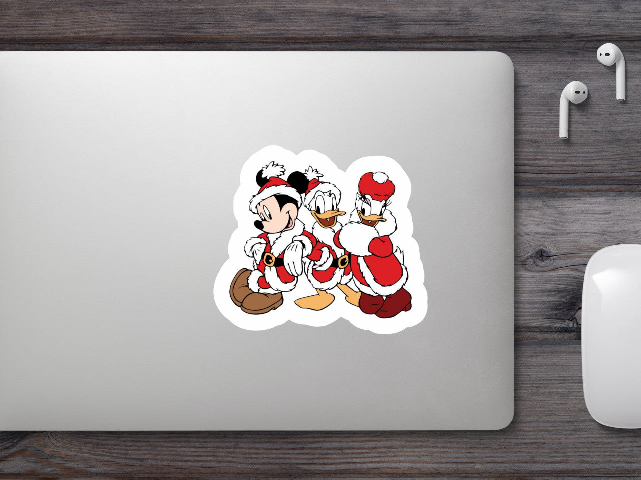 Set 4 bucati, Sticker decorativ, Daisy Duck si prietenii, Rezistent la apa, NO8948, 10 cm, Multicolor