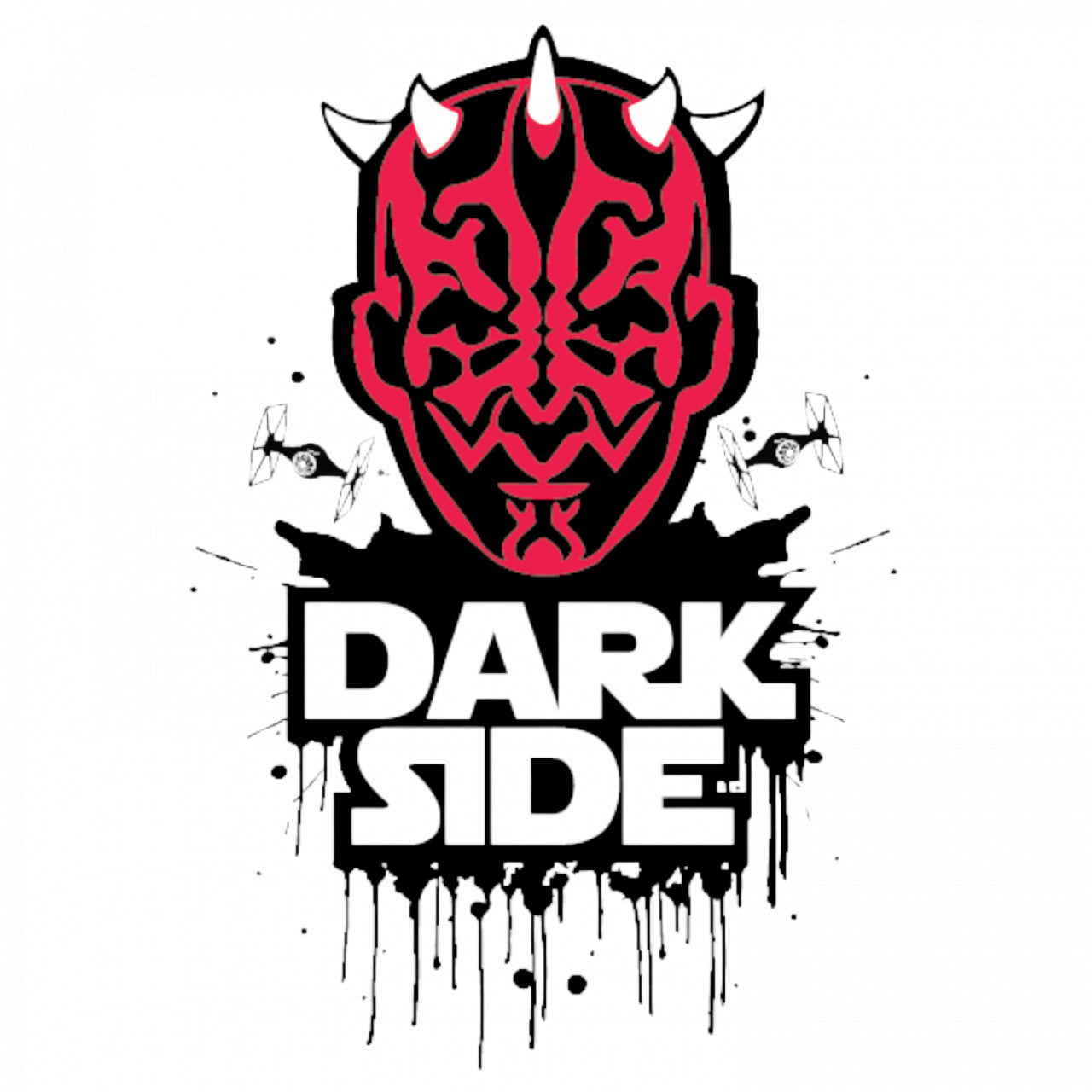 Set 4 bucati, Sticker decorativ, Darth Maul Dark Side, Rezistent la apa, NO8958, 10 cm, Multicolor