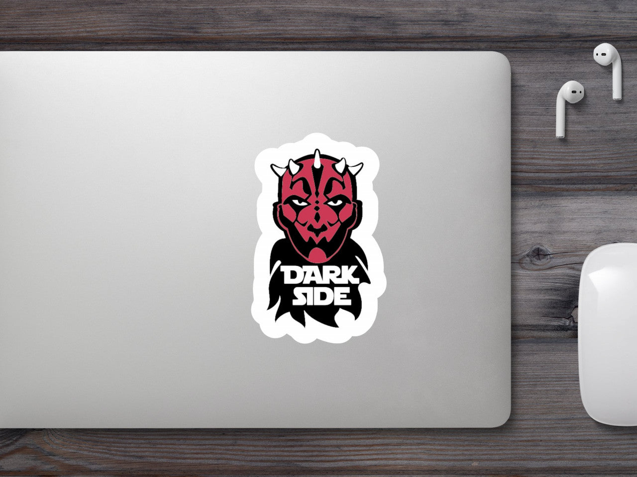 Set 4 bucati, Sticker decorativ, Darth Maul dark side Star Wars, Rezistent la apa, NO8957, 10 cm, Multicolor