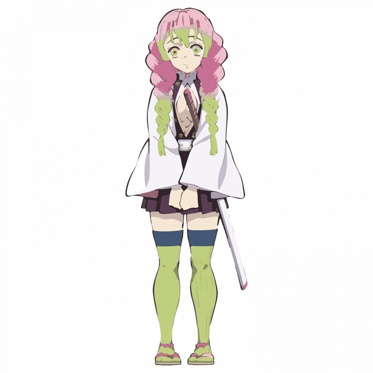 Set 4 bucati, Sticker decorativ, Demon Slayer Kimetsu no Yaiba, Rezistent la apa, NO8981, 10 cm, Multicolor