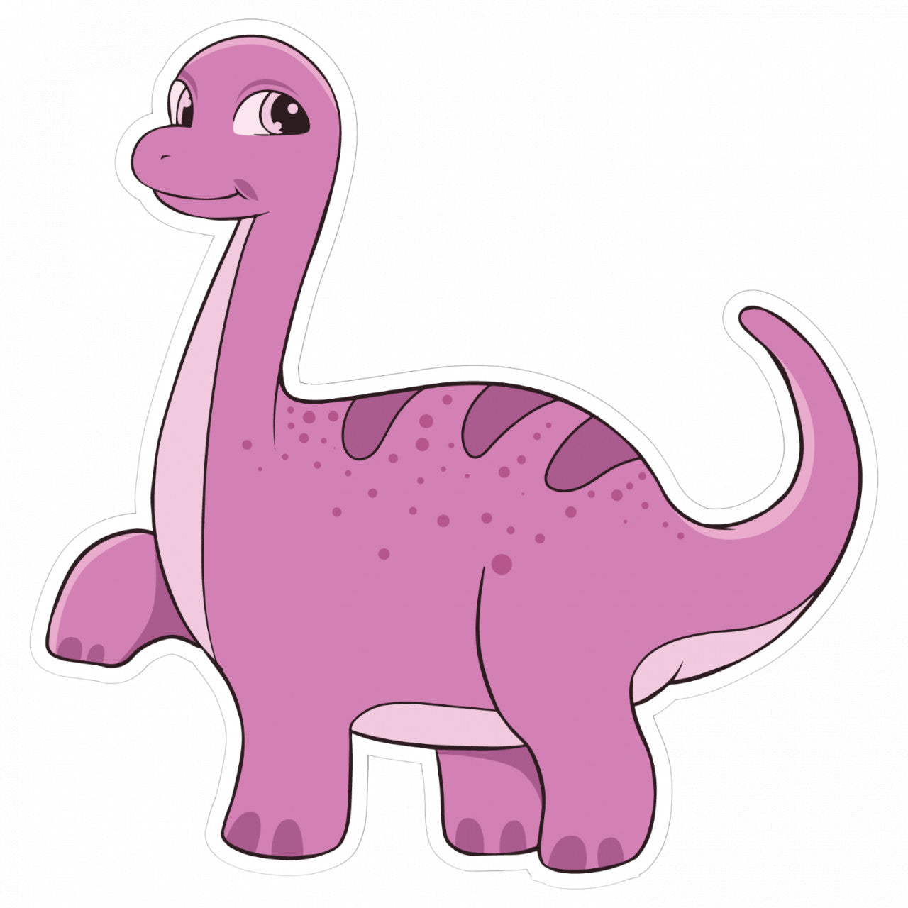 Set 4 bucati, Sticker decorativ, Dinozaur Iguanodone, Rezistent la apa, NO9011, 10 cm, Multicolor