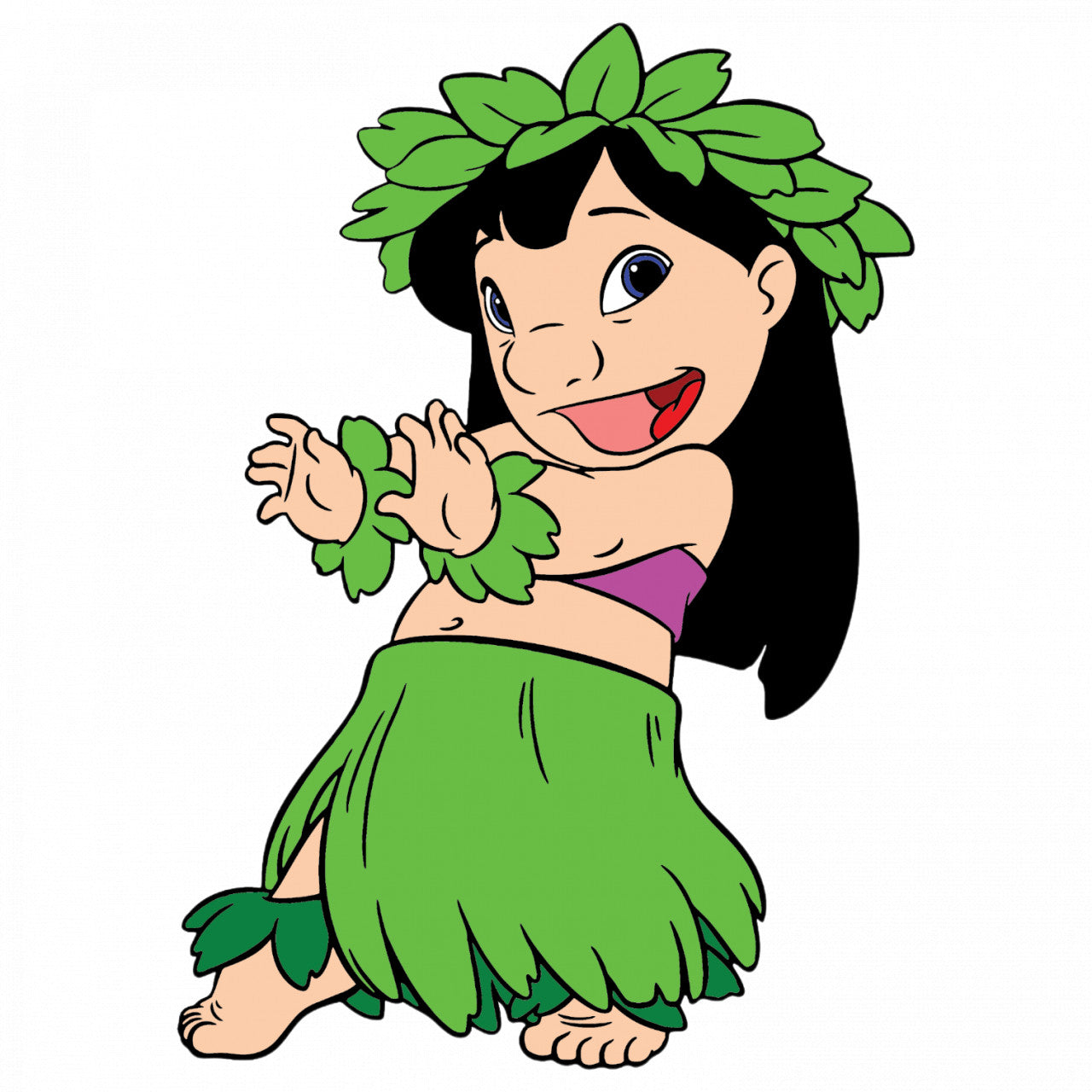 Set 4 bucati, Sticker decorativ, Disney Lilo si Stitch, Rezistent la apa, NO9031, 10 cm, Multicolor