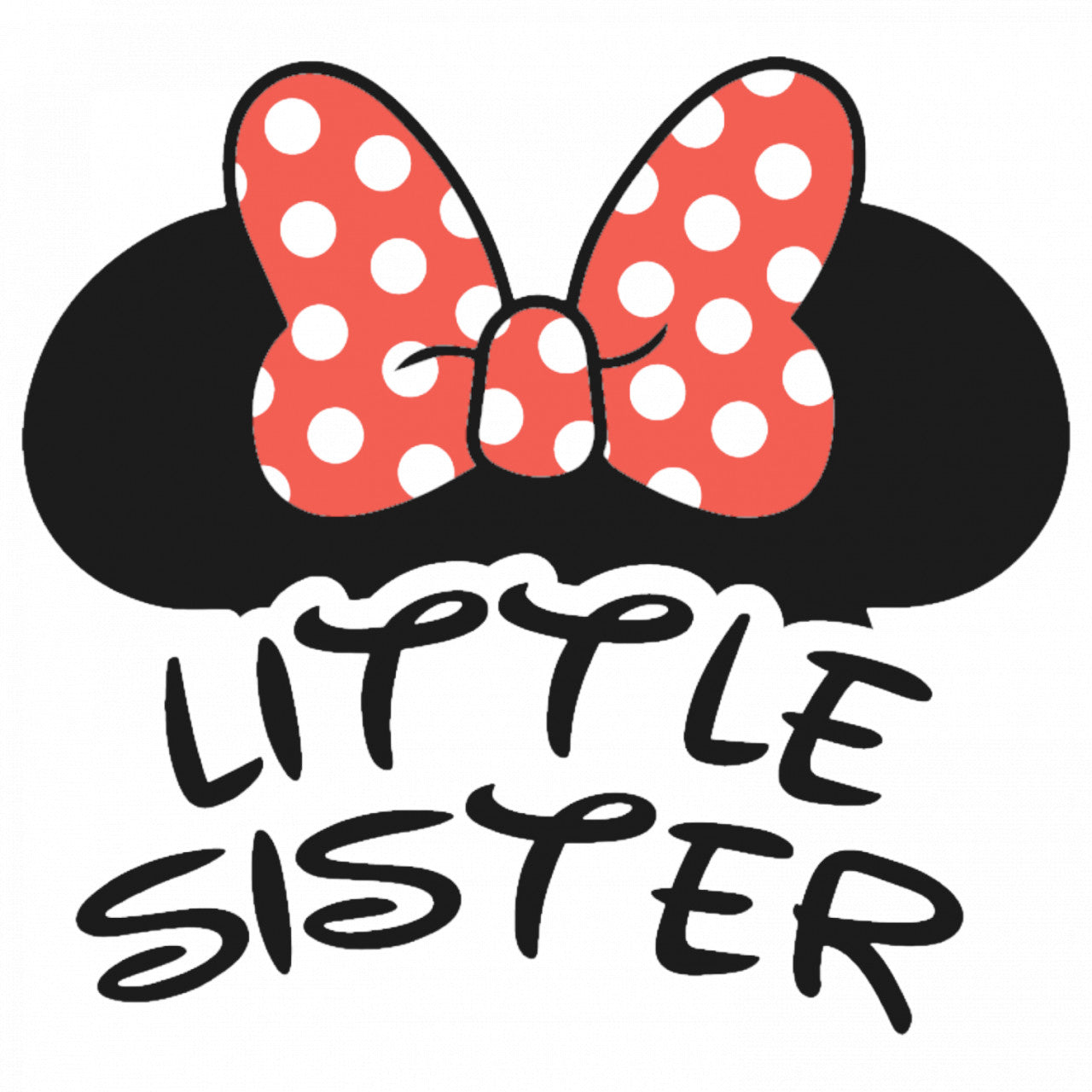 Set 4 bucati, Sticker decorativ, Disney Minnie little sister, Rezistent la apa, NO9037, 10 cm, Multicolor