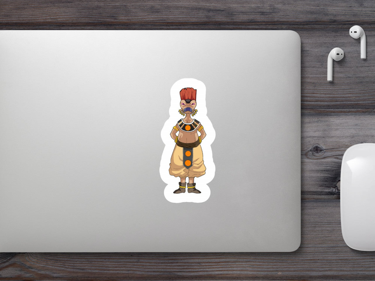 Set 4 bucati, Sticker decorativ, Dragon Ball Arak, Rezistent la apa, NO9093, 10 cm, Multicolor