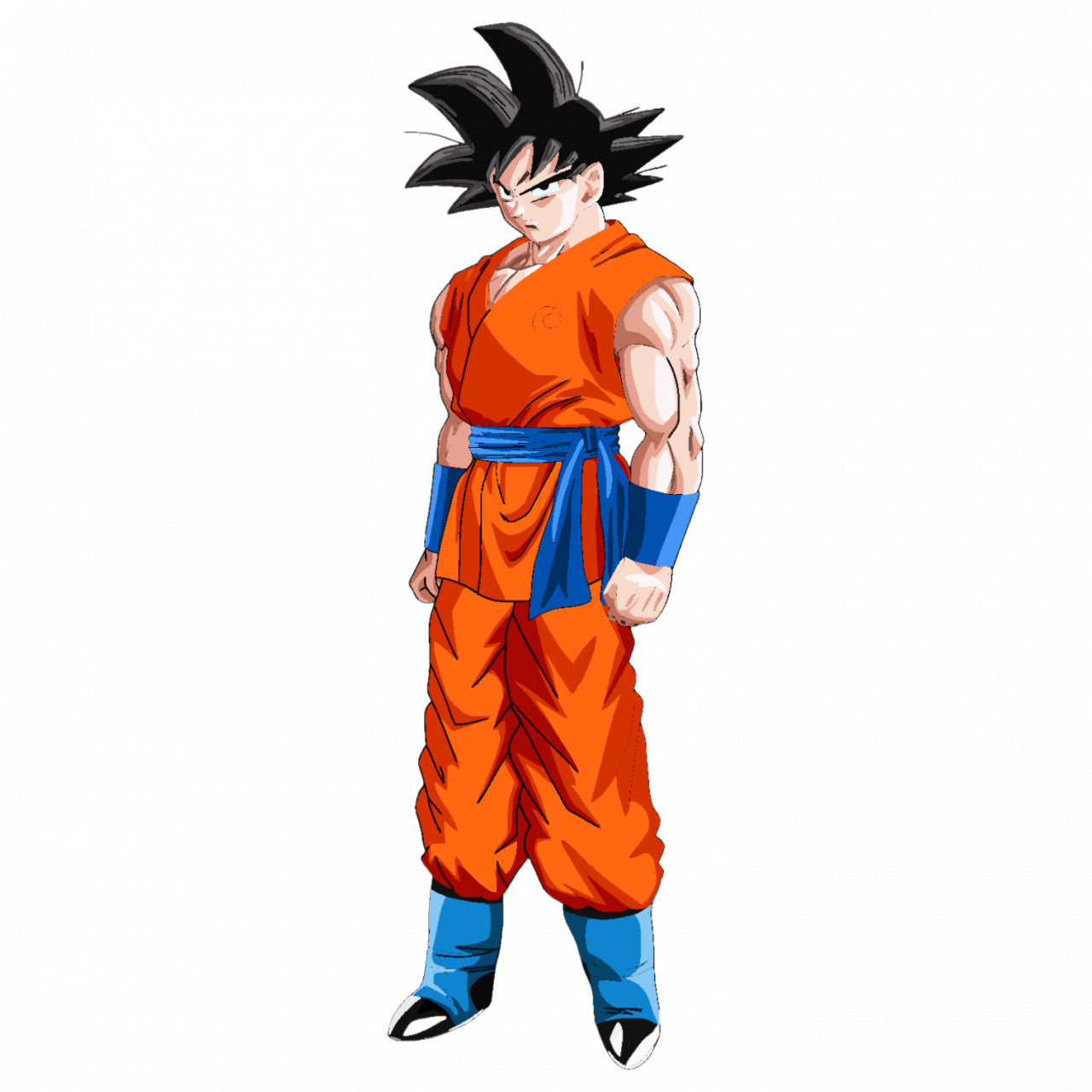 Set 4 bucati, Sticker decorativ, Dragon Ball Goku ultra instinct 13, Rezistent la apa, NO9129, 10 cm, Multicolor