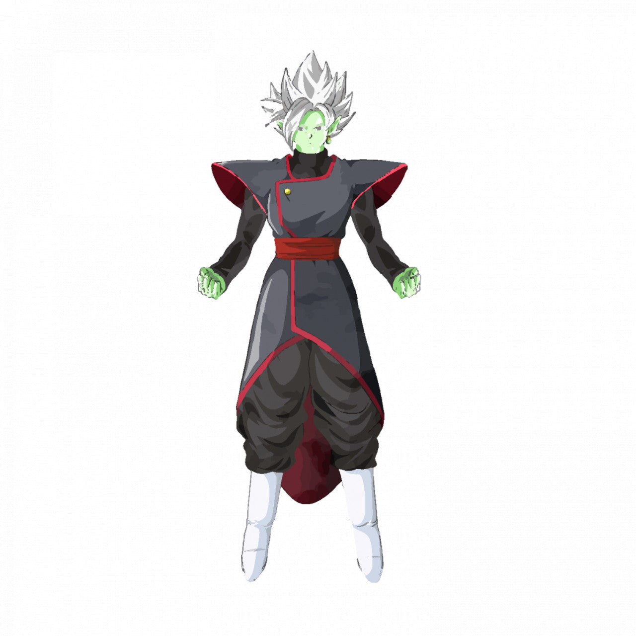 Set 4 bucati, Sticker decorativ, Dragon Ball Zamasu camp de energie, Rezistent la apa, NO9161, 10 cm, Multicolor