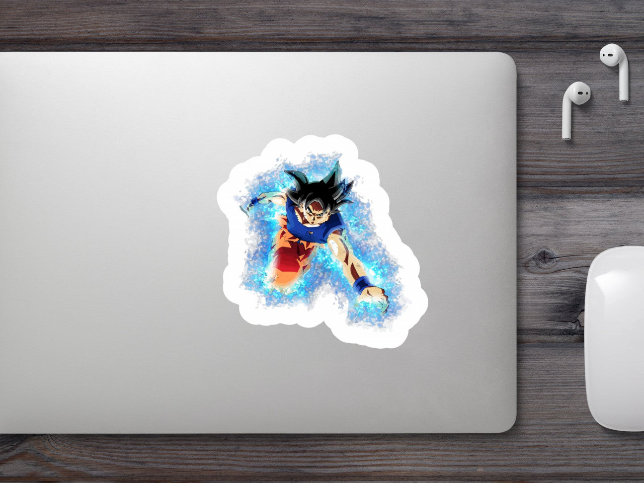 Set 4 bucati, Sticker decorativ, Dragon BallGoku ultra instinct 6, Rezistent la apa, NO9164, 10 cm, Multicolor