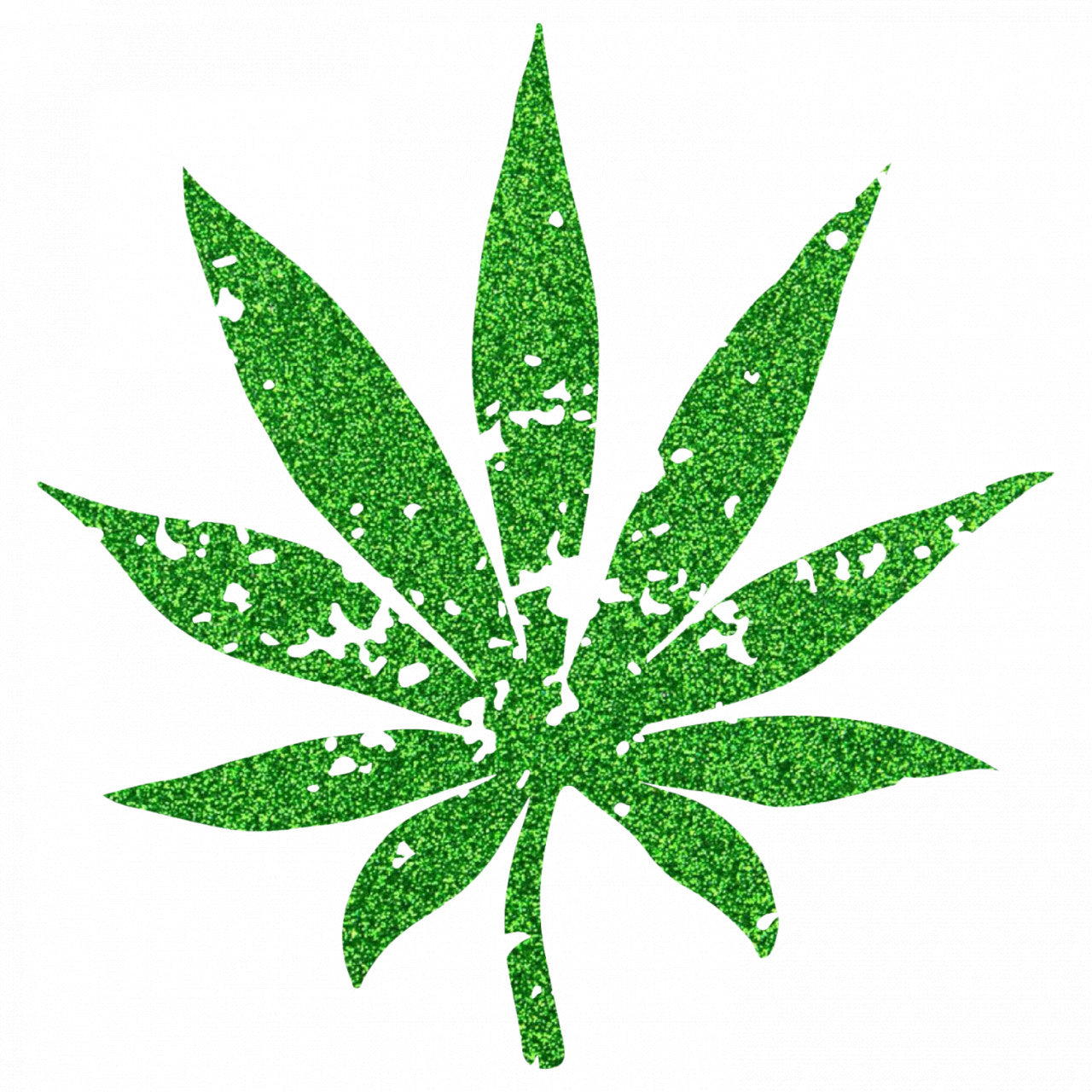 Set 4 bucati, Sticker decorativ, Floare canabis, Rezistent la apa, NO9276, 10 cm, Multicolor