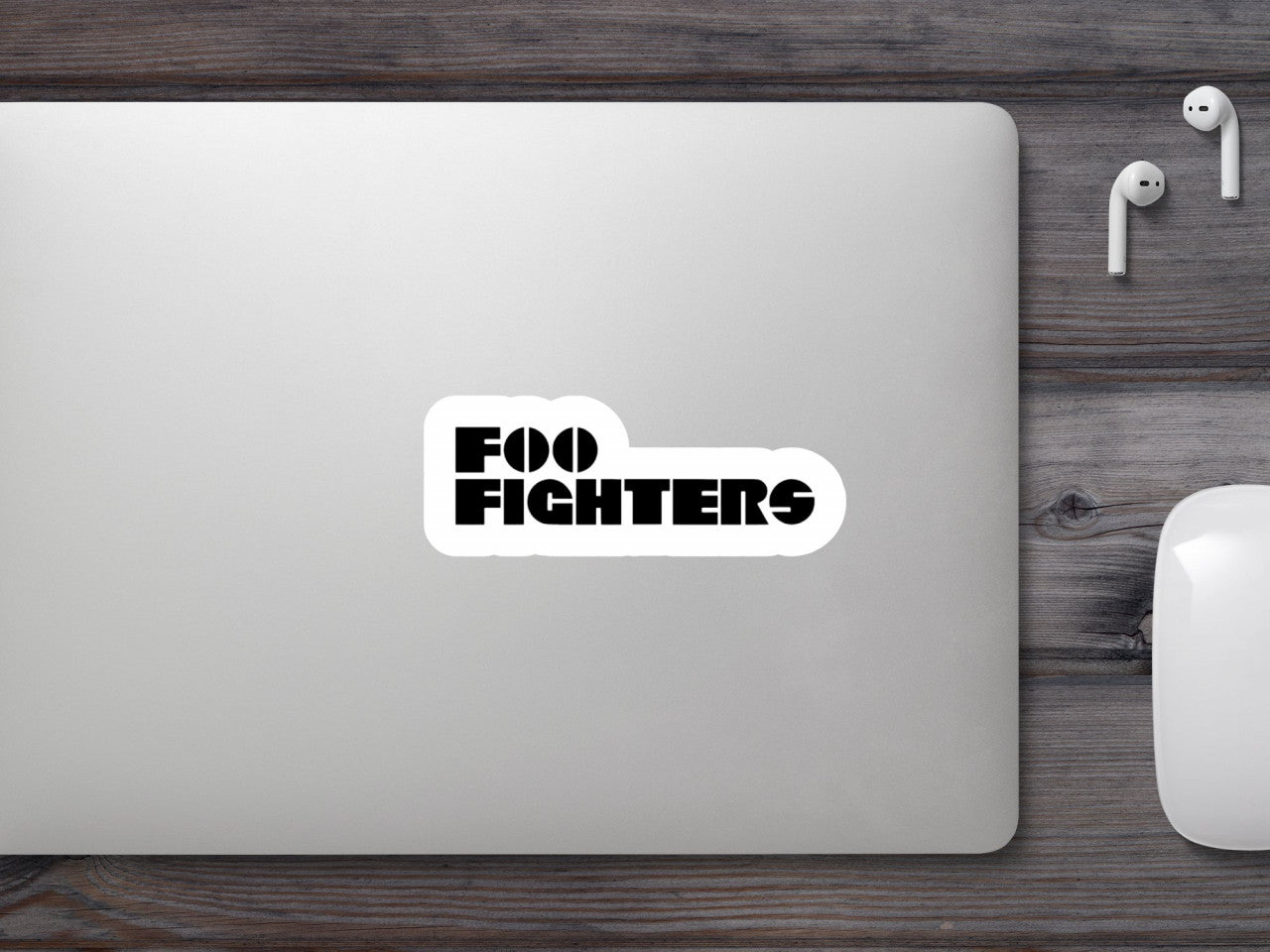 Set 4 bucati, Sticker decorativ, Foo Fighters, Rezistent la apa, NO9292, 10 cm, Multicolor