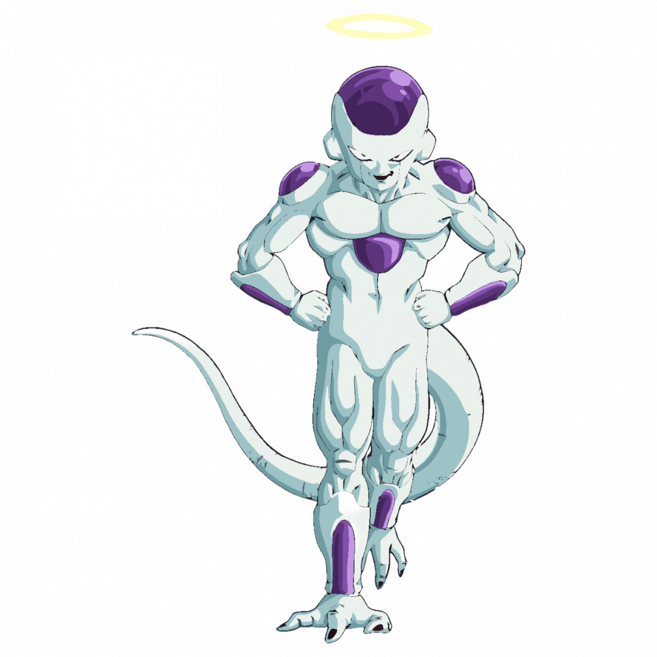 Set 4 bucati, Sticker decorativ, Freezer Dragon Ball pregatit de lupta, Rezistent la apa, NO9348, 10 cm, Multicolor