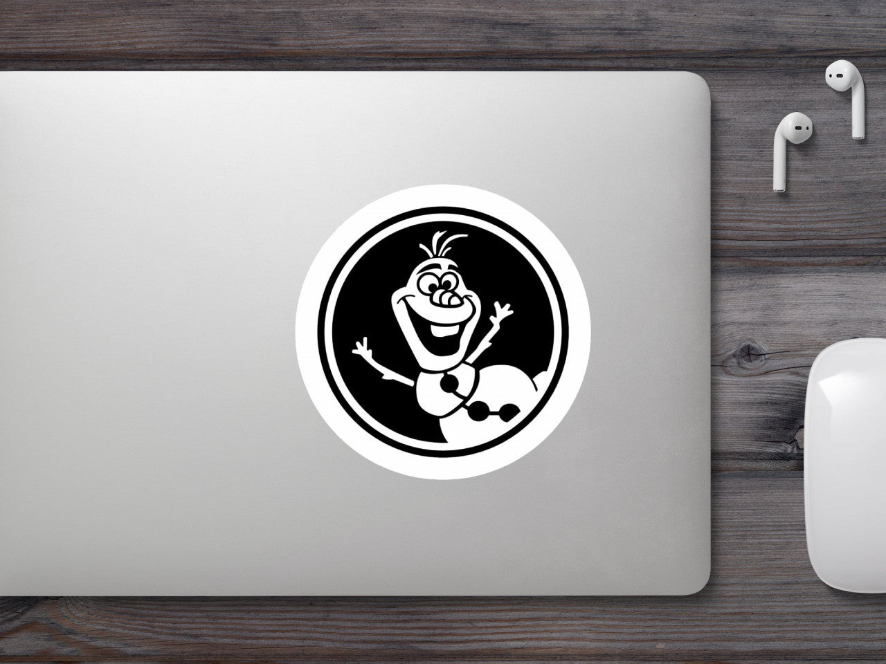 Set 4 bucati, Sticker decorativ, Frozen Olaf, Rezistent la apa, NO9365, 10 cm, Multicolor