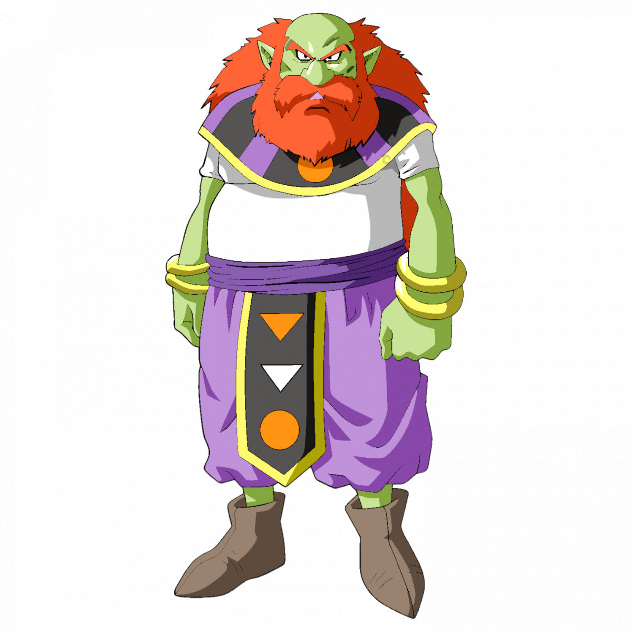 Set 4 bucati, Sticker decorativ, God of destruction Sidra Dragon Ball, Rezistent la apa, NO9451, 10 cm, Multicolor