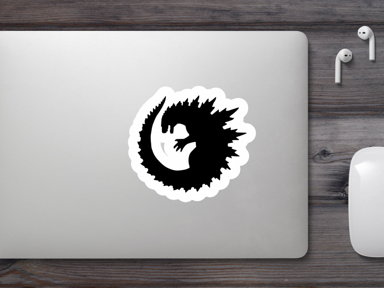 Set 4 bucati, Sticker decorativ, Godzilla King of the Monsters , Rezistent la apa, NO9454, 10 cm, Multicolor