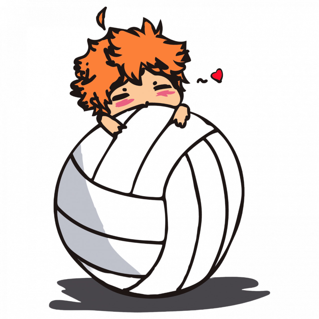 Set 4 bucati, Sticker decorativ, Haikyuu Shoyo Hinata, Rezistent la apa, NO9541, 10 cm, Multicolor