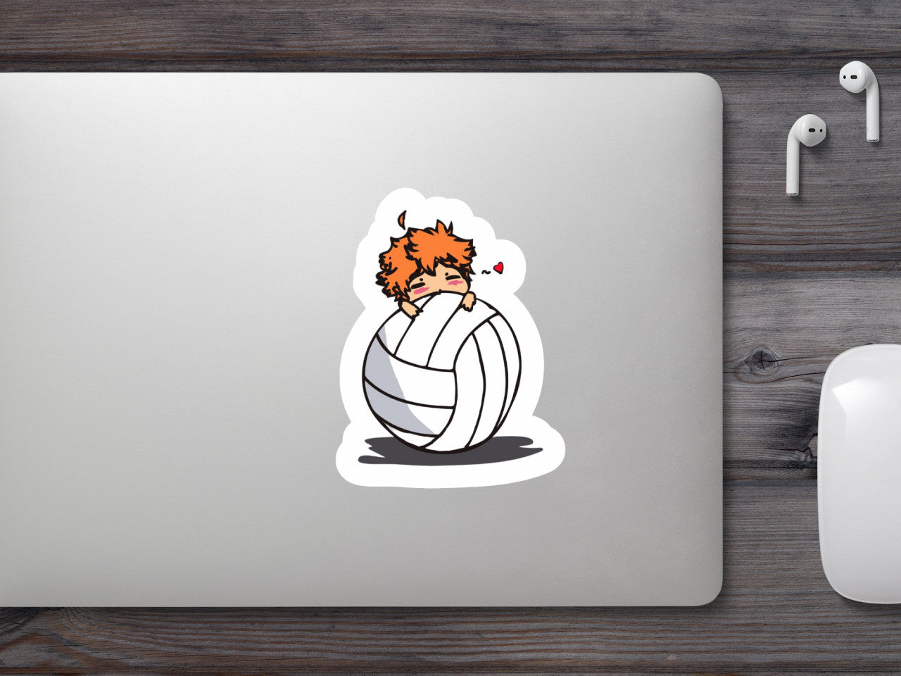 Set 4 bucati, Sticker decorativ, Haikyuu Shoyo Hinata, Rezistent la apa, NO9541, 10 cm, Multicolor