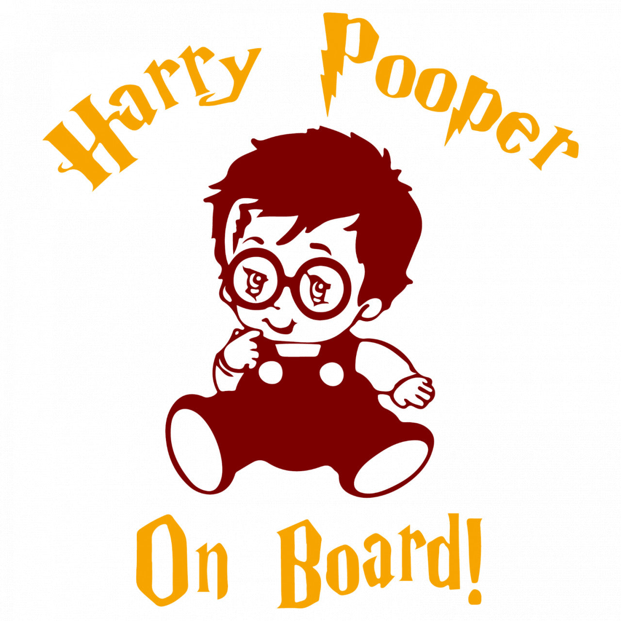 Set 4 bucati, Sticker decorativ, Harry Potter Copil in masina, Rezistent la apa, NO9569, 10 cm, Multicolor