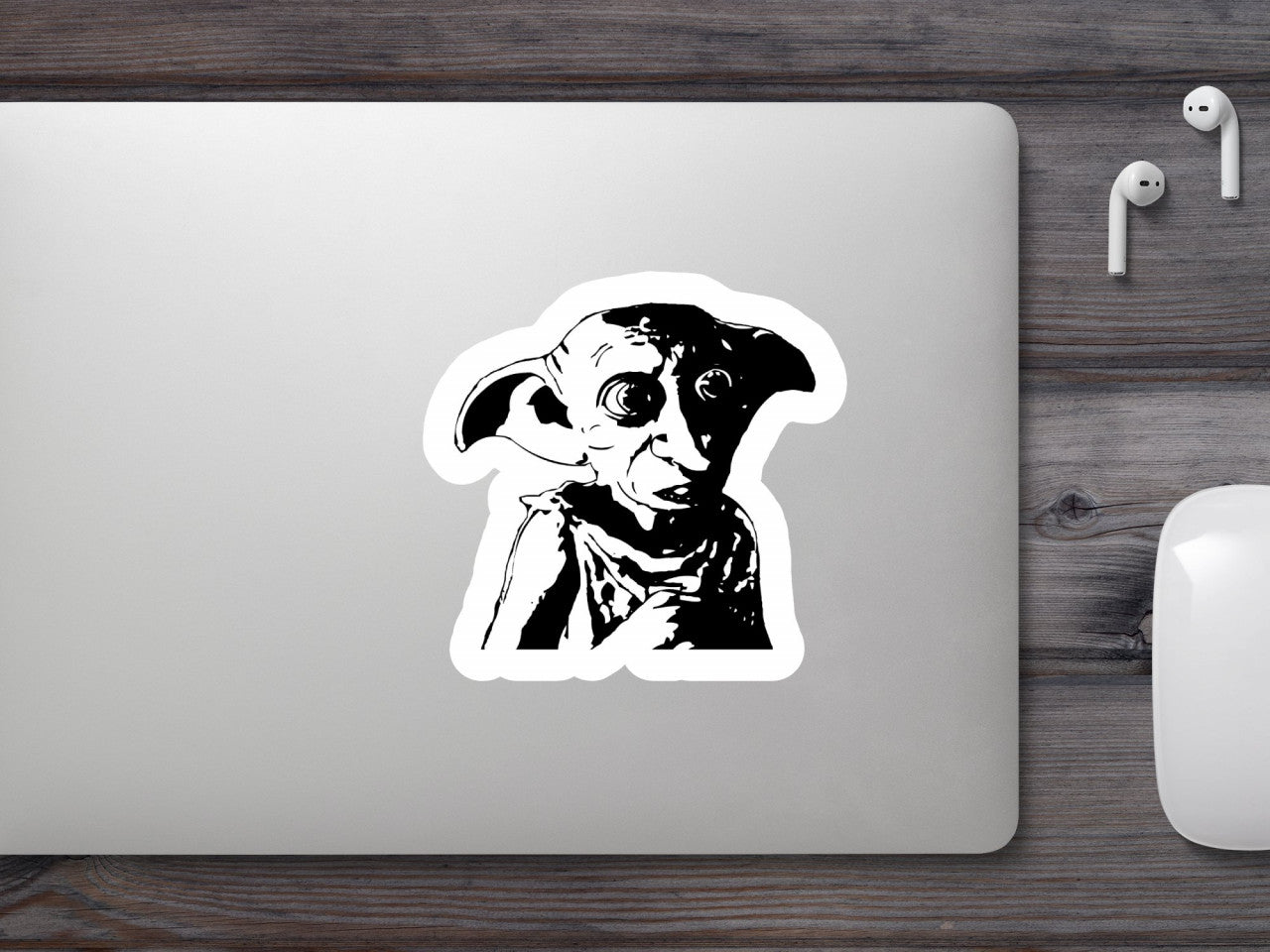 Set 4 bucati, Sticker decorativ, Harry Potter Dobby, Rezistent la apa, NO9571, 10 cm, Multicolor