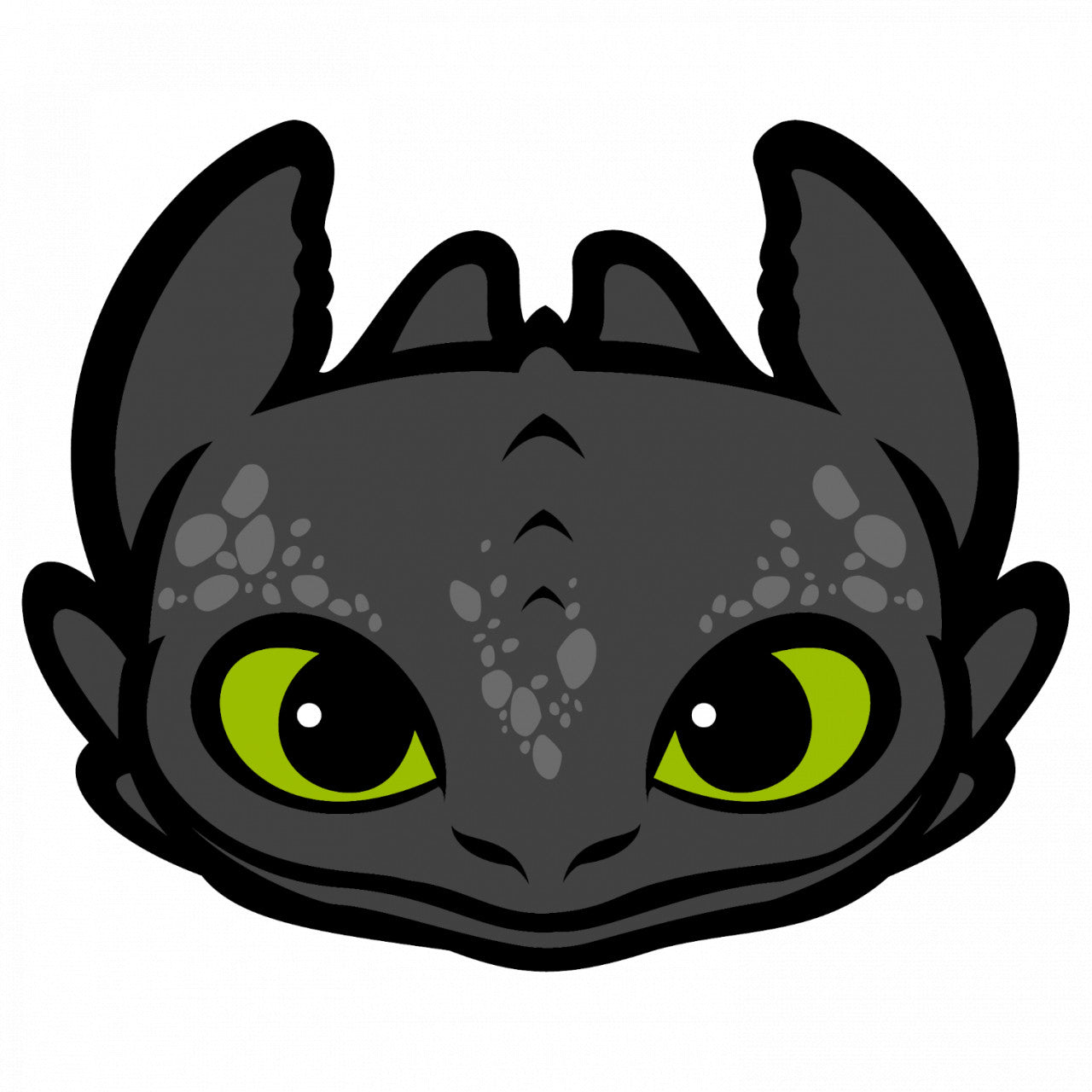 Set 4 bucati, Sticker decorativ, How to Train Your Dragon Furia nocturna 2, Rezistent la apa, NO9679, 10 cm, Multicolor