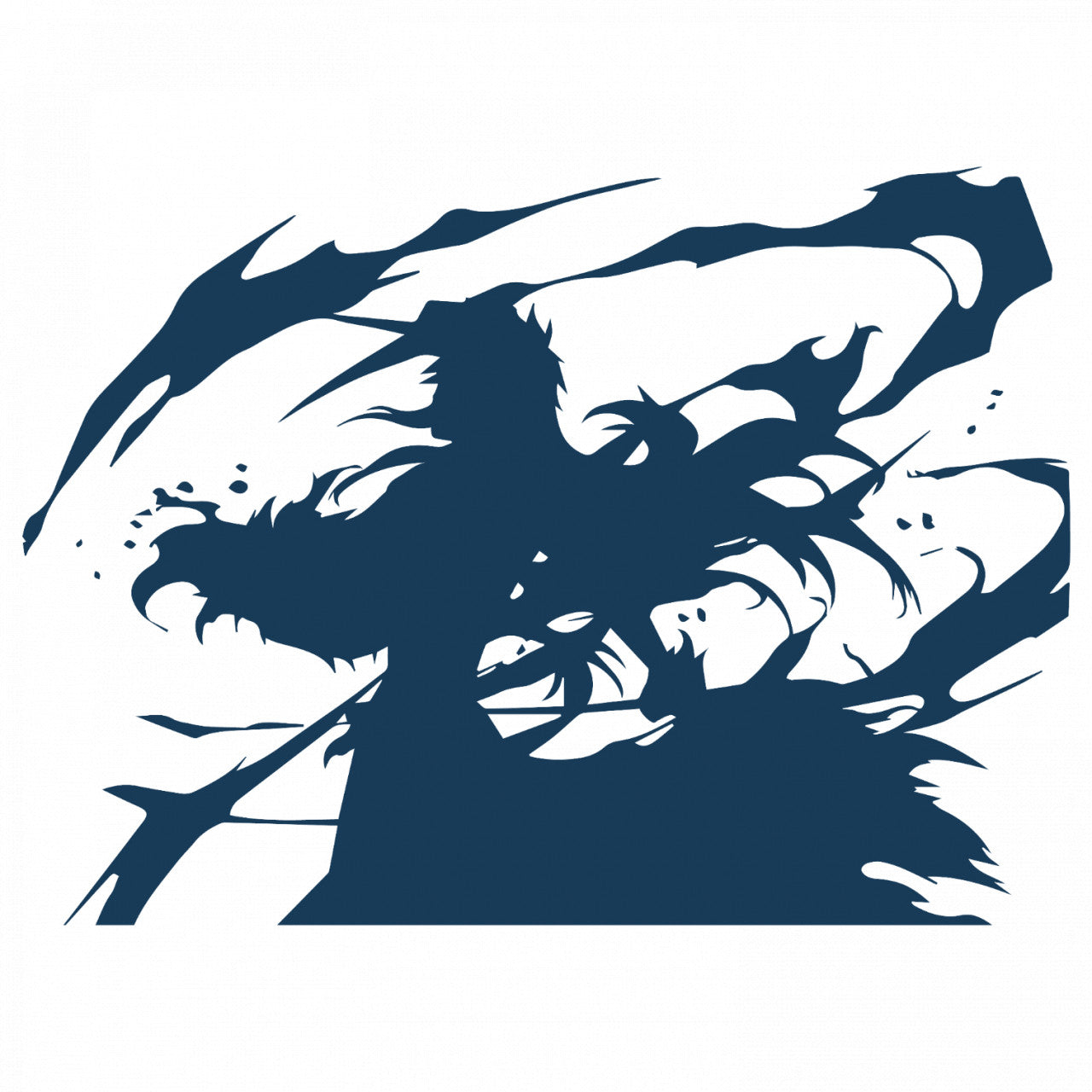 Set 4 bucati, Sticker decorativ, Ichigo Bankai Bleach Anime, Rezistent la apa, NO9715, 10 cm, Multicolor