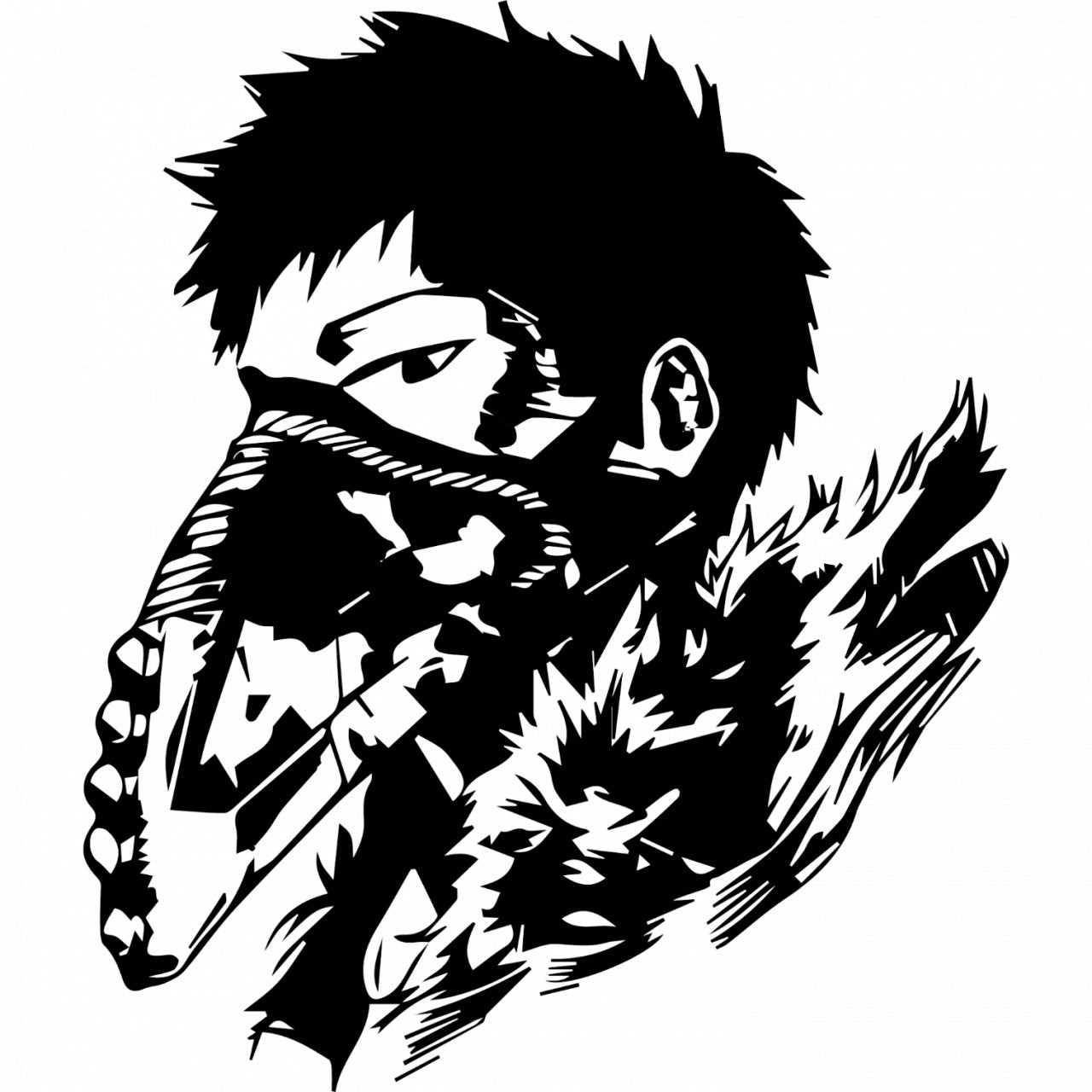 Set 4 bucati, Sticker decorativ, Kai Chisaki My Hero Academia, Rezistent la apa, NO9832, 10 cm, Multicolor