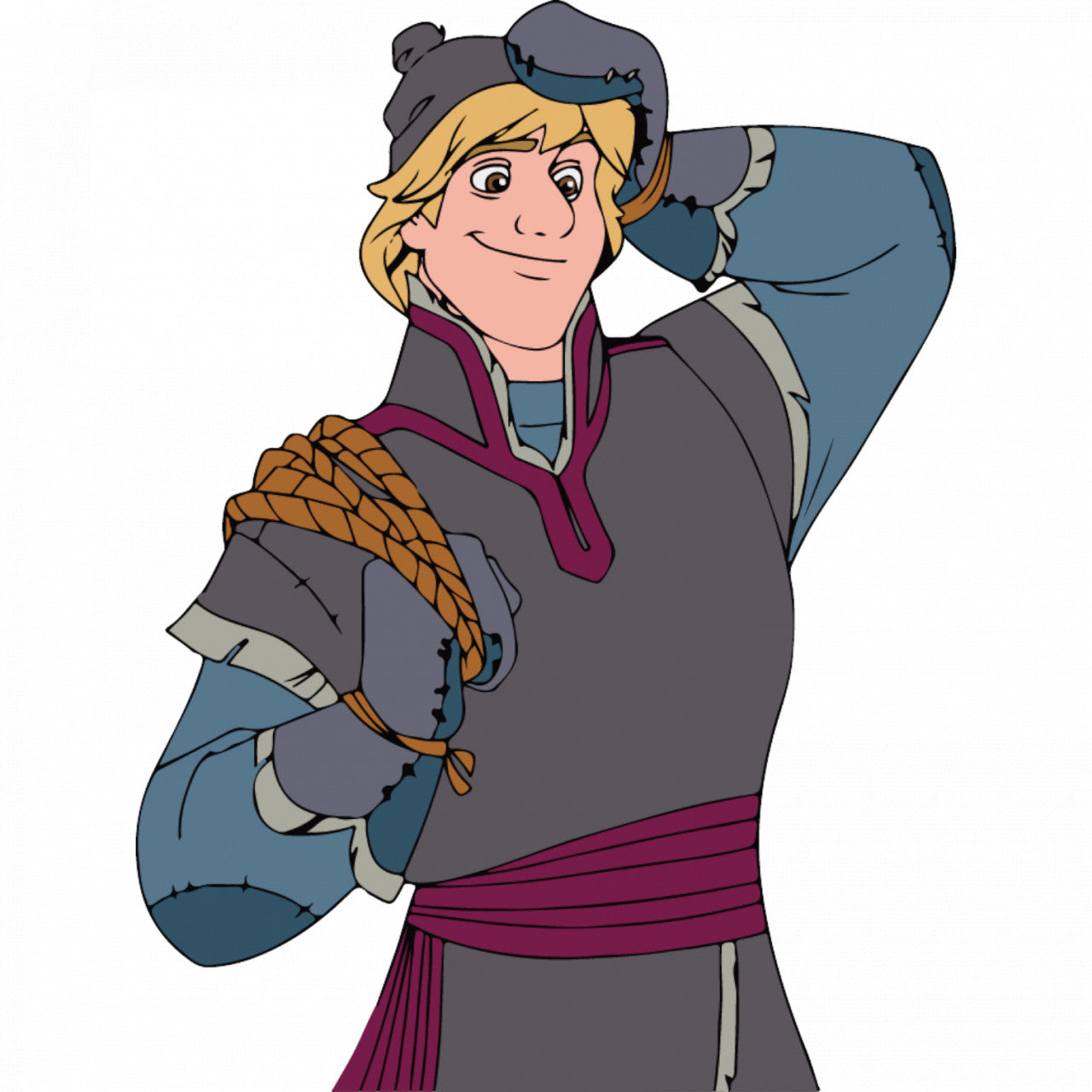 Set 4 bucati, Sticker decorativ, Kristoff Frozen, Rezistent la apa, NO9865, 10 cm, Multicolor