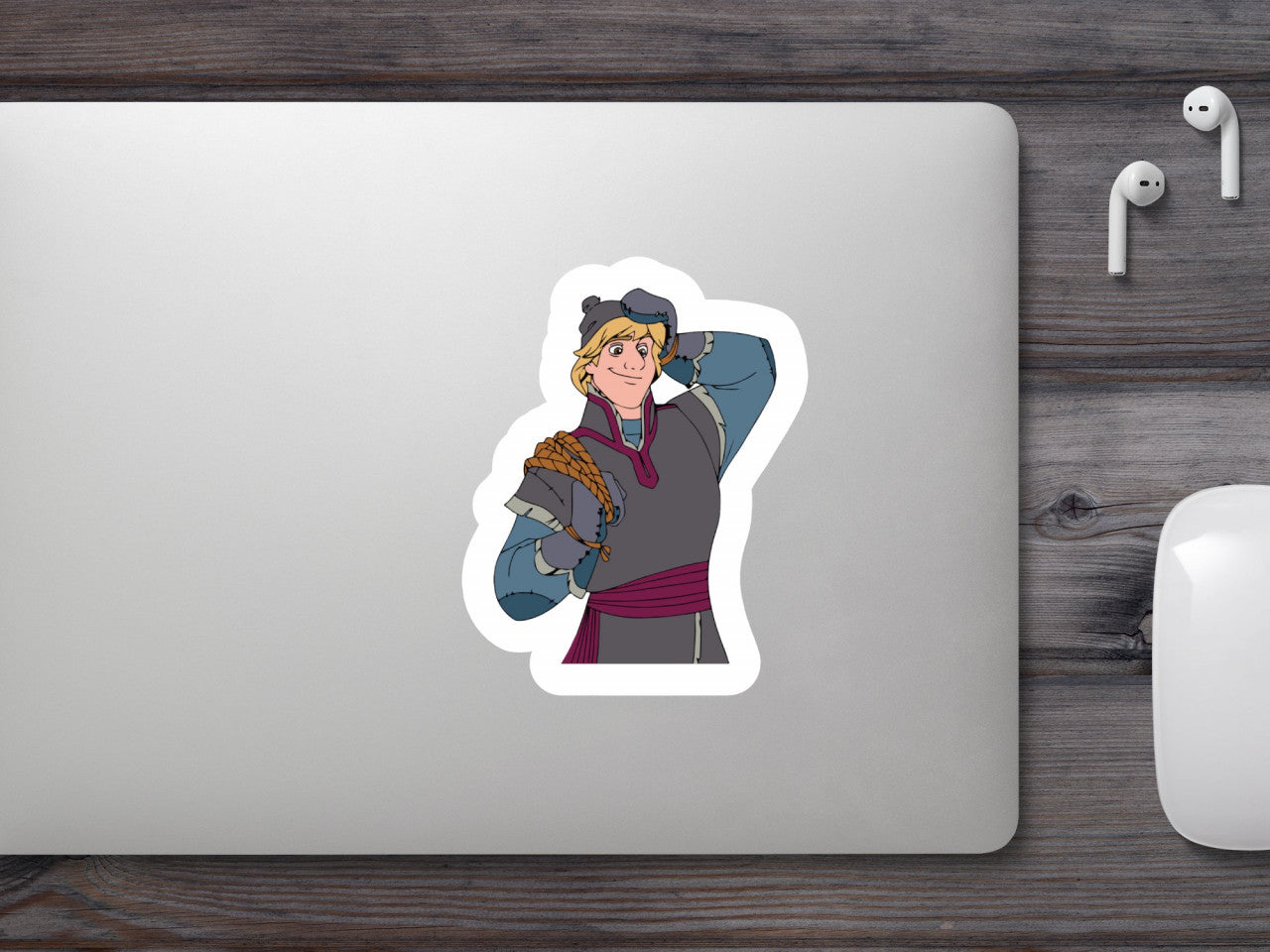 Set 4 bucati, Sticker decorativ, Kristoff Frozen, Rezistent la apa, NO9865, 10 cm, Multicolor