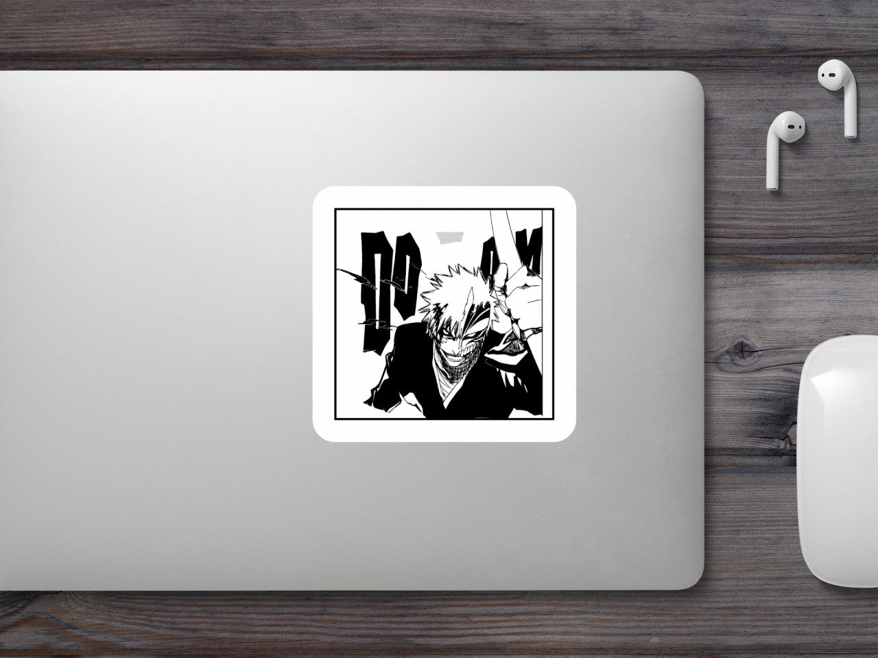 Set 4 bucati, Sticker decorativ, Kurosaki Ichigo Bleach, Rezistent la apa, NO9867, 10 cm, Multicolor