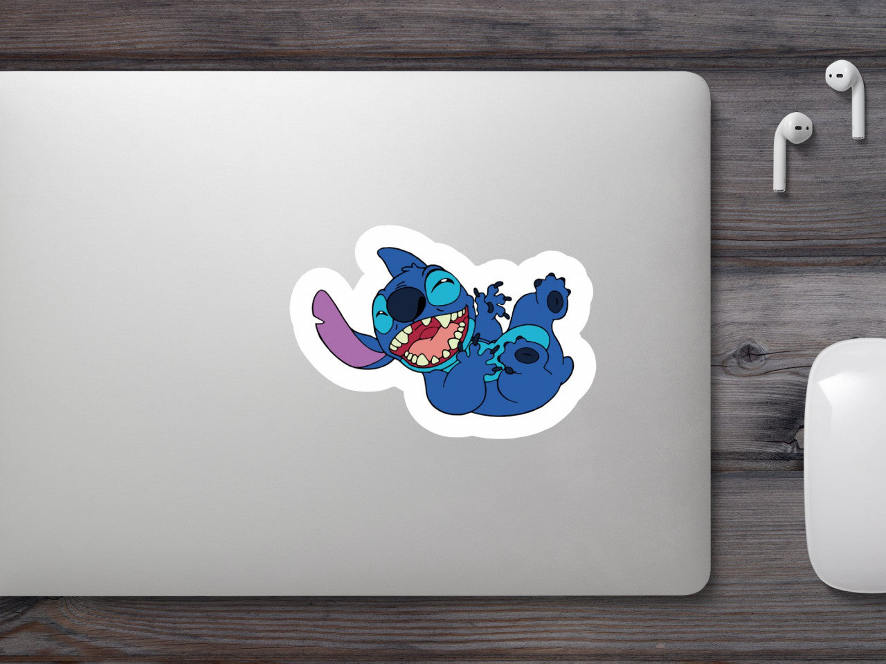 Set 4 bucati, Sticker decorativ, Lilo and Stitch razand, Rezistent la apa, NO9893, 10 cm, Multicolor