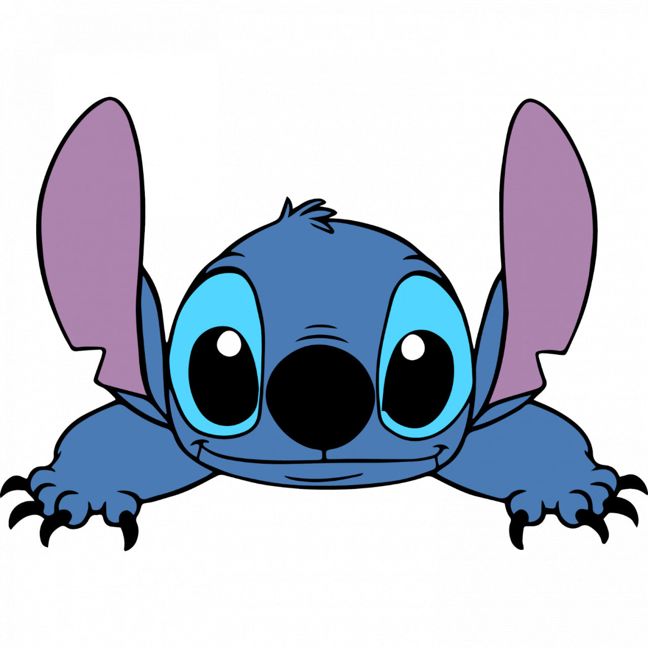 Set 4 bucati, Sticker decorativ, Lilo and Stitch, Rezistent la apa, NO9894, 10 cm, Multicolor