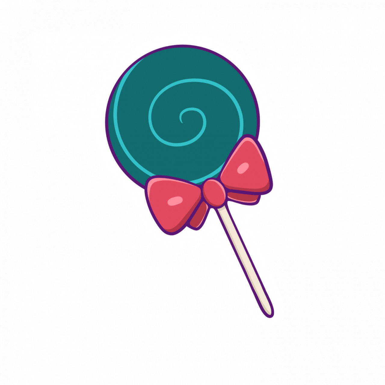 Set 4 bucati, Sticker decorativ, Lollipop, Rezistent la apa, NO9926, 10 cm, Multicolor